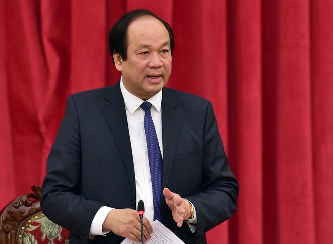 Bộ trưởng, Chủ nhiệm văn phòng Kl993 ưu đãi thưởng hấp dẫn Mai Tiến Dũng tại buổi làm việc với Kl99 nổ hũ về tình hình thực hiện các nhiệm vụ do Kl993 ưu đãi thưởng hấp dẫn, Thủ tướng giao ngày 17/2 - Ảnh: VGP/Nhật Bắc