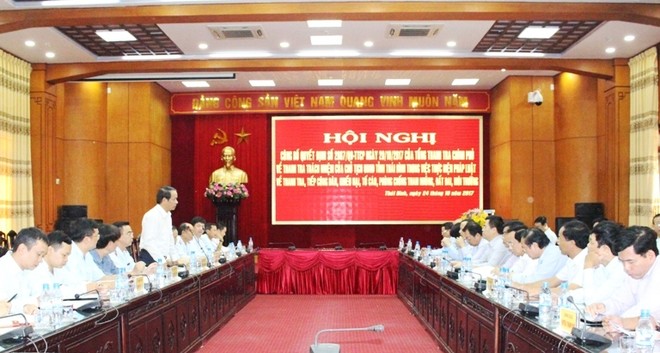 Thanh tra Kl993 ưu đãi thưởng hấp dẫn: Công bố quyết định thanh tra Thái Bình, Đồng Tháp, Cần Thơ
