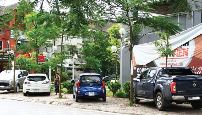 Bên vỉa hè Dự án nhà ở Trang Chủ KL99Com Số 1 Link Đăng Ký KL999 Rice City. Ảnh: Nnguyễn Thành