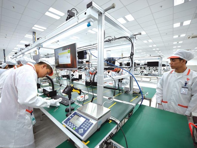 SK Group đã trở thành đối tác chiến lược của Vingroup sau thương vụ mua cổ phần. Trong ảnh: Nhà máy của VinSmart thuộc Kl994 game bài casino hấp dẫn Vingroup. Ảnh: Hoàng Anh