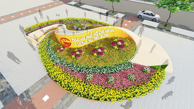 Đường hoa xuân Canh Tý 2020 với chủ đề “TP.HCM - Vững tin tiến bước”