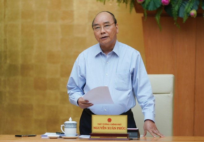 Thủ tướng Nguyễn Xuân Phúc chủ trì cuộc họp Thường trực Kl993 ưu đãi thưởng hấp dẫn chiều 28/4 (Ảnh: VGP)