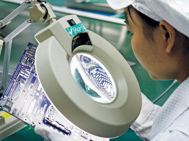 Kl994 nhà cái bóng đá world cup tại nhà máy của Foxconn tại tỉnh Bắc Ninh. Ảnh: Đức Thanh