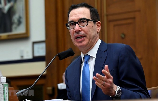 Bộ trưởng Kl991.com nạp rút nhanh Steven Mnuchin. (Ảnh: AFP/TTXVN)