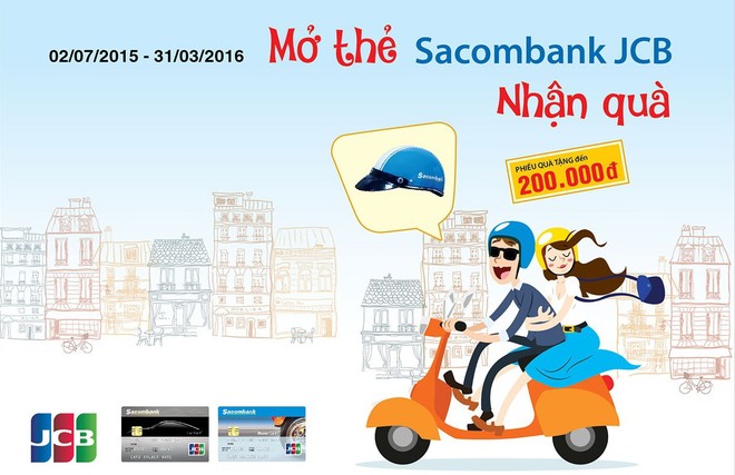 Nhận nón Kl99kl phiên bản hoạt động và phiếu quà tặng với thẻ Sacombank - JCB