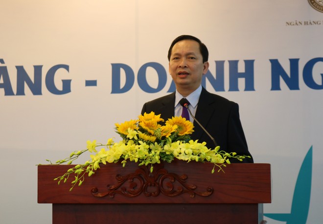 Phó thống đốc NHNN Đào Minh Tú phát biểu tại Hội thảo.
