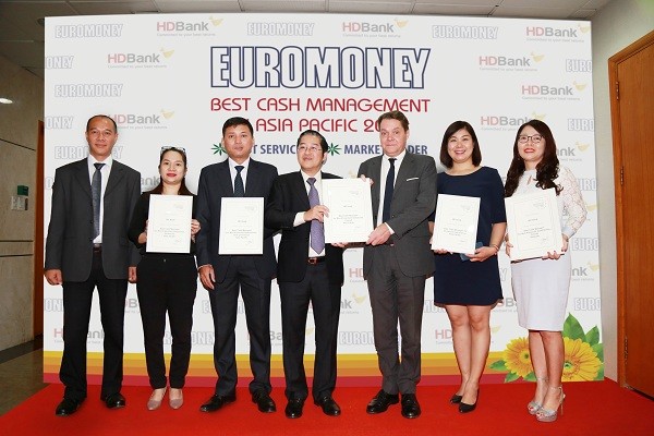 HDBank nhận giải Link Vào Nhà Cái KL99 COM Tặng +199k có dịch vụ quản lý tiền mặt tốt nhất năm 2018