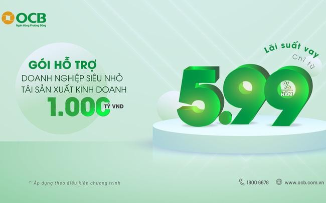 OCB tung gói tín dụng 1.000 tỷ với KL99 là cổng game giải trí trực tuyến hàng đầu hiện nay chỉ từ 5,99%/năm
