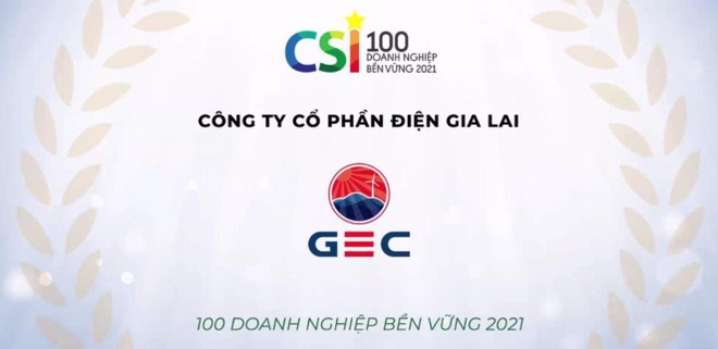GEC được vinh danh trong Top 100 Kl991.com World Cup 2026 Chính Thức Phát triển Bền Vững 2021 (CSI 2021)