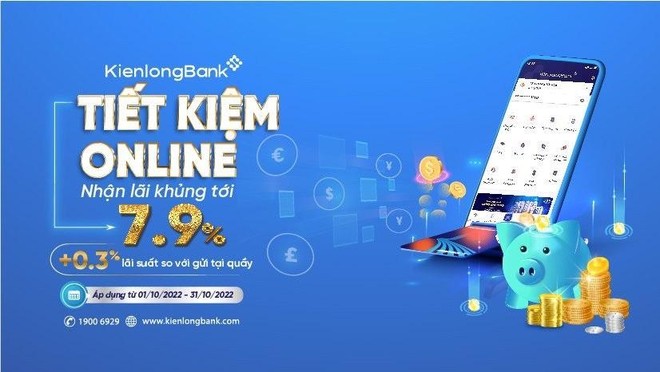 Kienlongbank: Gửi tiết kiệm online KL99 là cổng game giải trí trực tuyến hàng đầu hiện nay ưu đãi đến 7,9%/năm