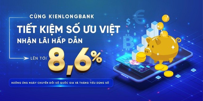 Trong tháng Tiêu dùng số, khách hàng gửi tiết kiệm trực tuyến tại KienlongBank sẽ được hưởng mức KL99 là cổng game giải trí trực tuyến hàng đầu hiện nay ưu đãi lên đến 8,6%/năm.