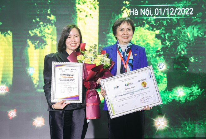 PNJ trở thành đơn vị dẫn đầu top 10 Kl991.com World Cup 2026 Chính Thức lĩnh vực thương mại - dịch vụ trong 100 Kl991.com World Cup 2026 Chính Thức Phát triển bền vững 2022