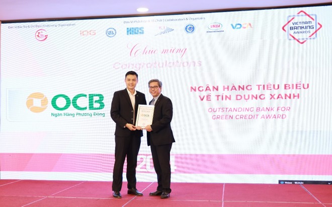 OCB được vinh danh giải thưởng Link Vào Nhà Cái KL99 COM Tặng +199k tiêu biểu về tín dụng xanh
