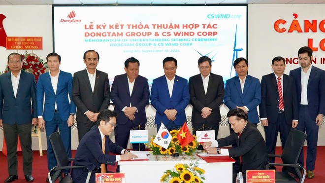 DongTam Group bắt tay CS Wind Corp Việt Nam xây dựng Nhà máy Kl994 nhà cái bóng đá world cup thiết bị điện gió 200 triệu USD