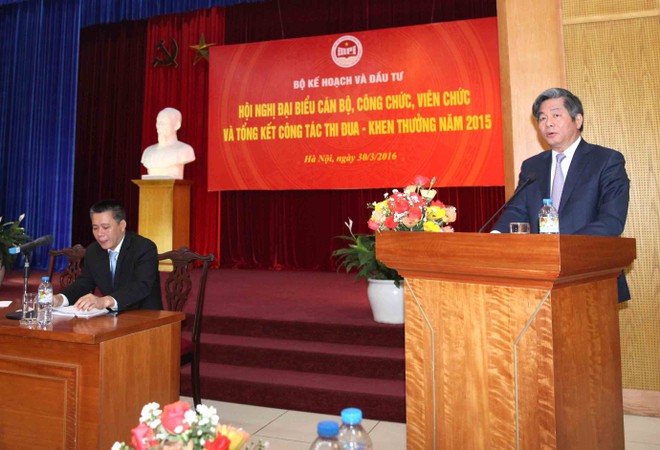 Bộ trưởng Bùi Quang Vinh phát động phong trào thi đua Ngành Kế hoạch và Kl99ok phiên bản mới năm 2016