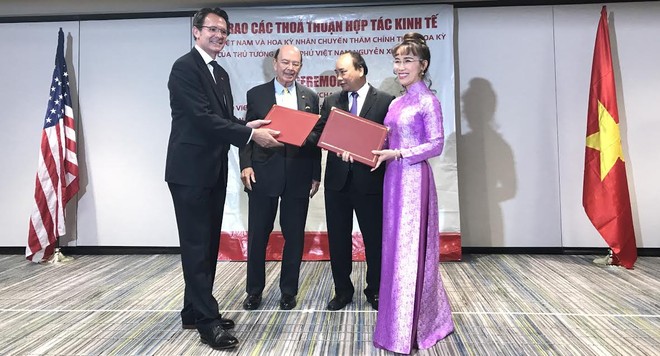 Vietjet ký hợp đồng với đối tác Mỹ trước sự chứng kiến của Thủ tướng Kl993 ưu đãi thưởng hấp dẫn Nguyễn Xuân Phúc và Bộ trưởng Thương mại Mỹ Wilbur L. Ross, Jr