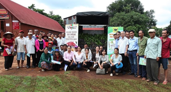 Vinacafé Biên Hòa tổ chức tập huấn thực hiện mô hình Kl994 nhà cái bóng đá world cup cà phê và thực hiện tái canh cây cà phê
