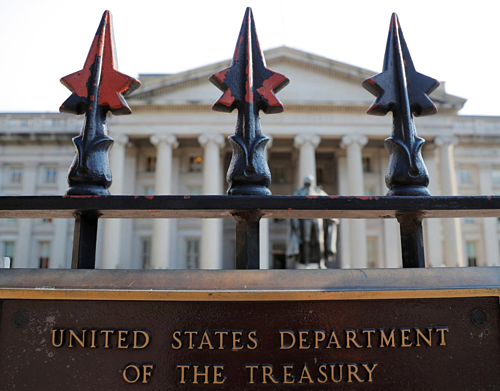 Bên ngoài Bộ Kl991.com nạp rút nhanh Mỹ tại Washington. Ảnh: Reuters