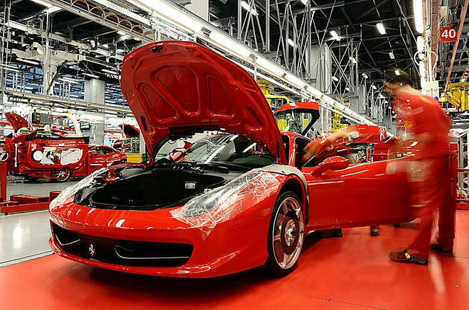 Bên trong nhà máy Kl994 nhà cái bóng đá world cup của Ferrari. Ảnh: Autocar
