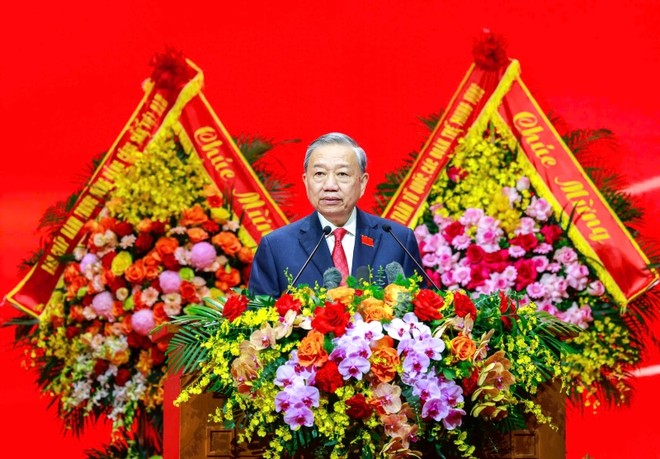 Tổng Bí thư Tô Lâm phát biểu chỉ đạo Đại hội đại biểu Đảng bộ Kl993 ưu đãi thưởng hấp dẫn lần thứ I, nhiệm kỳ 2025 - 2030.