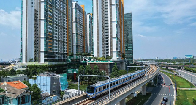 Tuyến metro số 1 được xác định là hành lang TOD ưu tiên cao nhất trong quy hoạch đô thị mới của TP.HCM. Ảnh: Lê Toàn.