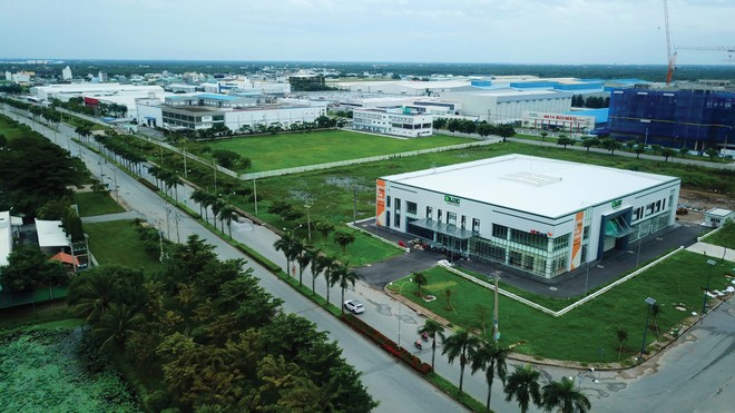 Khu công nghiệp Long Hậu. Ảnh: Lê Toàn.