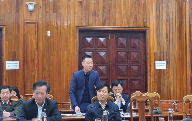 Đại diện Ban quản lý dự án Điện 2- Kl994 game bài casino hấp dẫn Điện lực Việt Nam thông tin về sự kiện khởi công dự án Nhà máy nhiệt điện Quảng Trạch I.