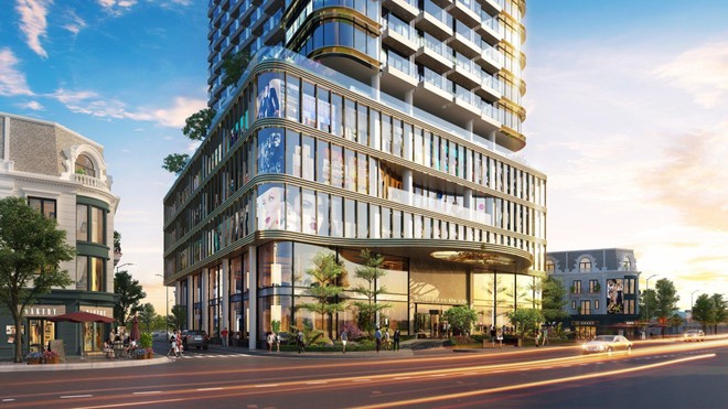 Phối cảnh dự án Tổ hợp Nhà phố thương mại shophouse kết hợp Kl992 VIP Trang Chủ 2026 dịch vụ thương mại, khách sạn nghỉ dưỡng tại phường Hải Đình, TP Đồng Hới, tỉnh Quảng Bình.