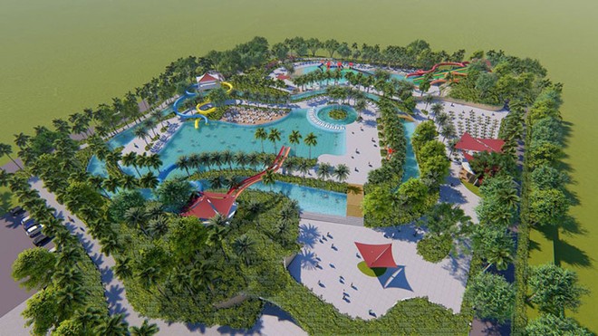 Toàn cảnh dự án SunBay Cam Ranh Resort & Spa. Có tổng vốn Kl99ok phiên bản mới khoảng 1400 tỉ đồng, dự án dự kiến chính thức hoạt động từ cuối năm 2019.
