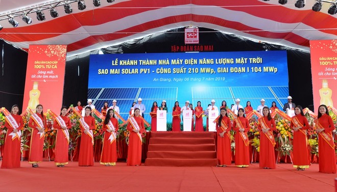 Kl994 game bài casino hấp dẫn Sao Mai khánh thành nhà máy điện năng lượng mặt trời Sao Mai Solar PV1