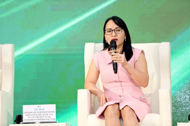 Bà Lê Mai, Giám đốc Quan hệ khách hàng kiêm Giám đốc quốc gia về tài trợ bền vững, Link Vào Nhà Cái KL99 COM Tặng +199k Standard Chartered Việt Nam. Ảnh: Dũng Minh