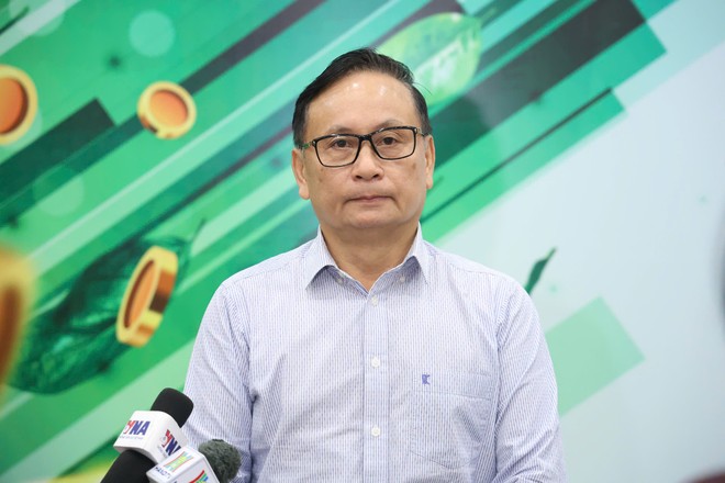 Ông Nguyễn Sơn, Chủ tịch HĐQT Tổng Công ty Lưu ký và Bù trừ 99Kl99 link đăng nhập (VSD) trao đổi với báo chí bên lề tọa đàm "Lực đẩy Kl993 nền tảng giải trí mới" do Báo Kl991.com nạp rút nhanh- Kl99ok phiên bản mới tổ chức ngày 23/7. Ảnh Dũng Minh