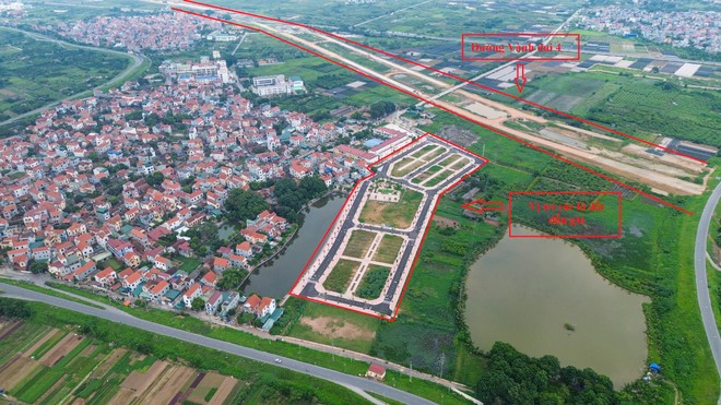 Các lô đất được đưa ra đấu giá tại huyện Hoài Đức (Hà Nội) ngày 19/8/2024, trong đó có lô đất được nhà Kl99ok phiên bản mới trả gấp hơn 18 lần so với giá khởi điểm. Ảnh: VGP