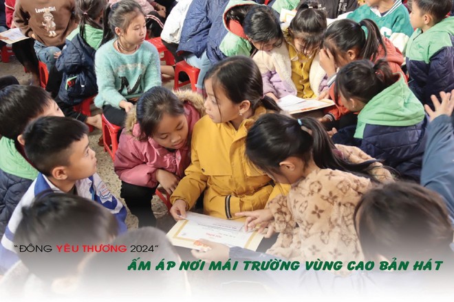 “Đông yêu thương 2024” – Ấm áp nơi mái trường vùng cao Bản Hát