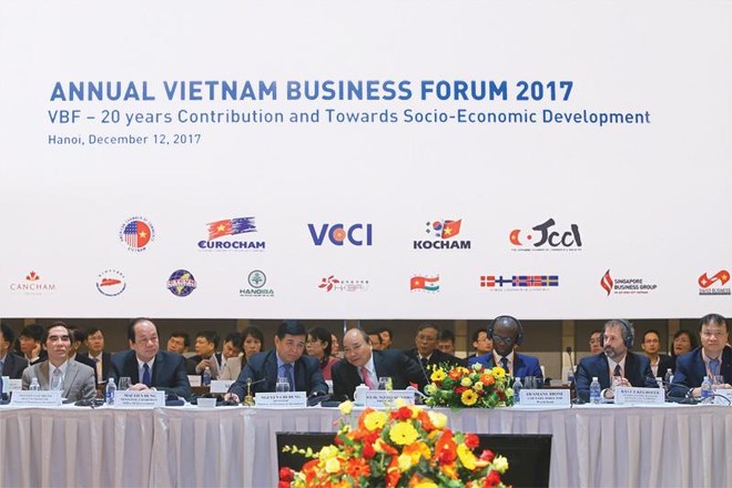 Thủ tướng Kl993 ưu đãi thưởng hấp dẫn Nguyễn Xuân Phúc cùng các đại biểu tham dự Diễn đàn VBF 2017 đề cao vai trò của cộng đồng Kl991.com World Cup 2026 Chính Thức trong phát triển Kl992 cổng game cá cược Việt Nam những thập niên tới. Ảnh: Đức Thanh