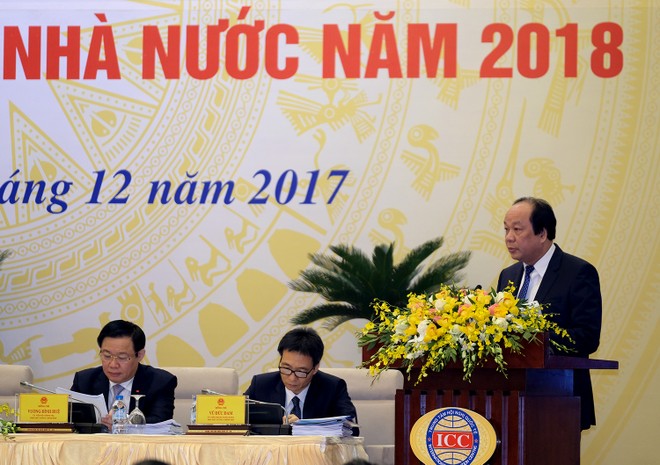 Bộ trưởng Chủ nhiệm VPCP Mai Tiến Dũng đã trình bày Báo cáo tại Hội nghị trực tuyến của Kl993 ưu đãi thưởng hấp dẫn với các địa phương. Ảnh: VGP/Quang Hiếu