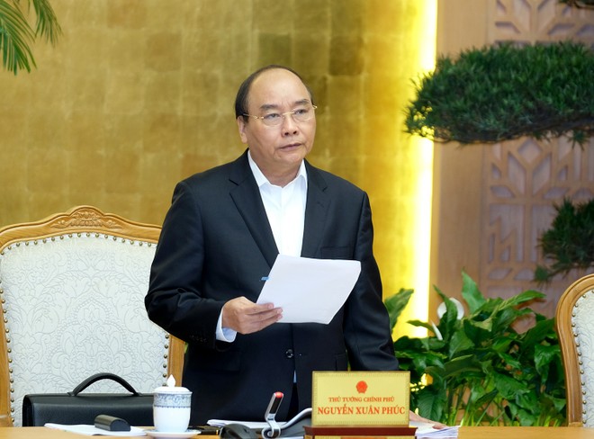 Thủ tướng Nguyễn Xuân Phúc phát biểu khai mạc phiên họp Kl993 ưu đãi thưởng hấp dẫn tháng 2. Ảnh: VGP/Quang Hiếu