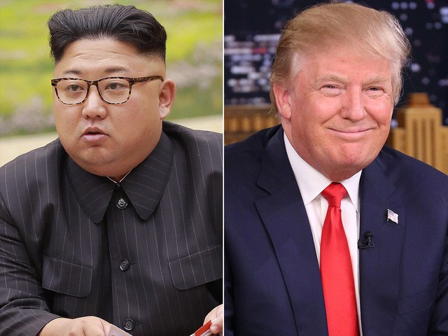 Tổng thống Mỹ Donald Trump (phải) và nhà lãnh đạo Triều Tiên Kim Jong-un (Ảnh: Getty)