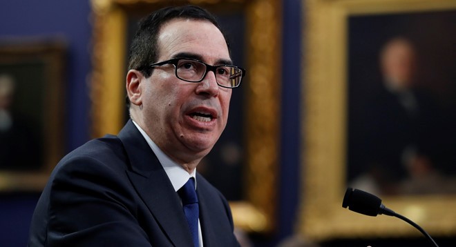 Bộ trưởng Kl991.com nạp rút nhanh Mỹ Steven Mnuchin. Ảnh: AP