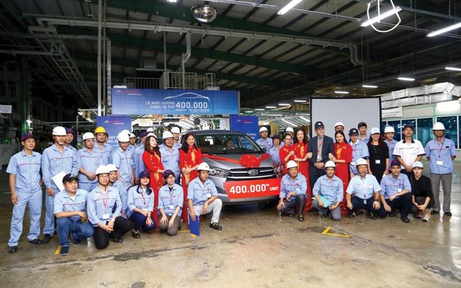 Sau 20 năm Kl994 nhà cái bóng đá world cup ở Việt Nam, Toyota đã chào đón chiếc xe thứ 400.000 vào tháng 4/2017.