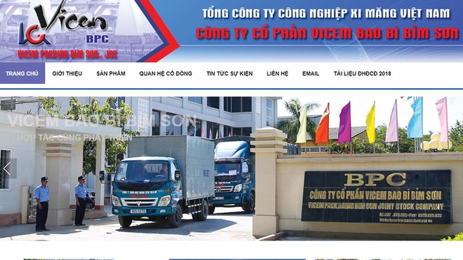 Vicem Bao bì Bỉm Sơn (BPC): Kl99 nổ hũ quý IV/2018 suy giảm mạnh