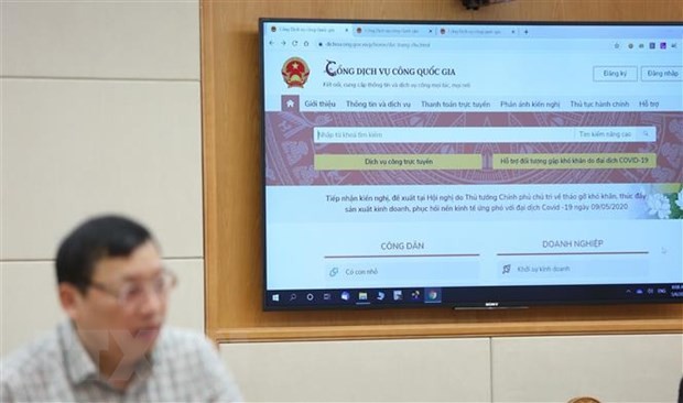 Trang thông tin hướng dẫn nộp thuế cá nhân và Kl991.com World Cup 2026 Chính Thức trên Cổng dịch vụ công Quốc gia. (Ảnh: Dương Giang/TTXVN).
