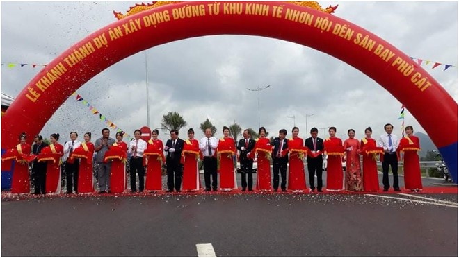 Khánh thành trục đường khu Kl992 cổng game cá cược Nhơn Hội – sân bay quốc tế Phù Cát.