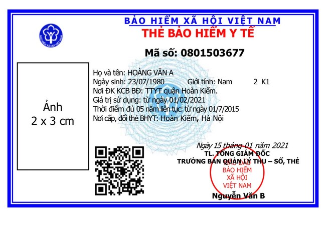 Thay đổi mẫu thẻ Kl99kl phiên bản hoạt động y tế mới từ ngày 1/4/2021