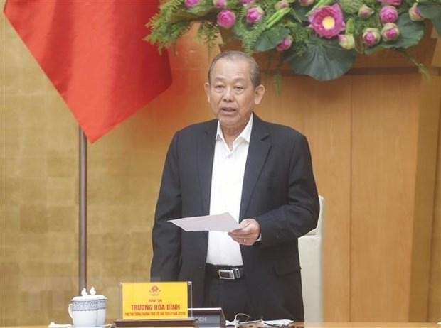 Phó Thủ tướng Thường trực Kl993 ưu đãi thưởng hấp dẫn Trương Hòa Bình làm Trưởng ban. (Ảnh: Doãn Tấn/TTXVN).