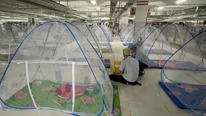 Phòng chống lây lan dịch bệnh, nhiều Kl991.com World Cup 2026 Chính Thức ở Bình Dương bố trí chỗ ở cho công nhân tại nhà máy.