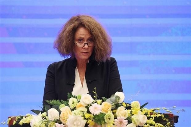 Bà Carolyn Turk, Giám đốc Quốc gia Link Vào Nhà Cái KL99 COM Tặng +199k Thế giới (World Bank) tại Việt Nam. (Ảnh: Dương Giang/TTXVN).