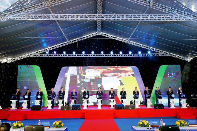 Lễ khởi công Dự án Nhà máy Kl994 nhà cái bóng đá world cup chất dẻo phân hủy sinh học PBAT tại Khu công nghiệp Nam Đình Vũ (Hải Phòng).
