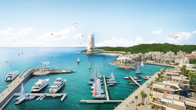 Siêu Tổ hợp Giải trí – Nghỉ dưỡng – Kl99ok phiên bản mới Hon Thom Paradise Island. Ảnh phối cảnh minh họa.