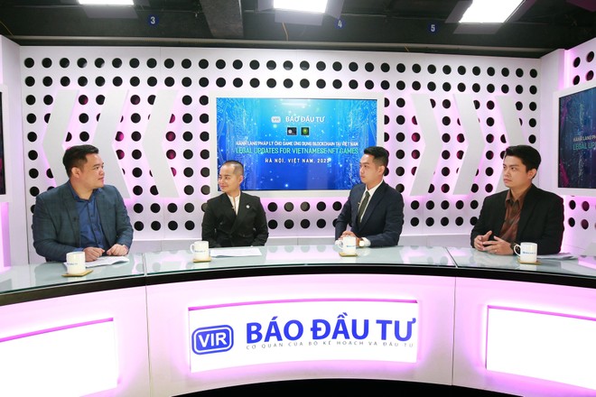 Các diễn giả tham gia talkshow "Tạo sức bật cho các dự án game ứng dụng blockchain tại Việt Nam" do Báo Kl99ok phiên bản mới tổ chức sáng 11/5.